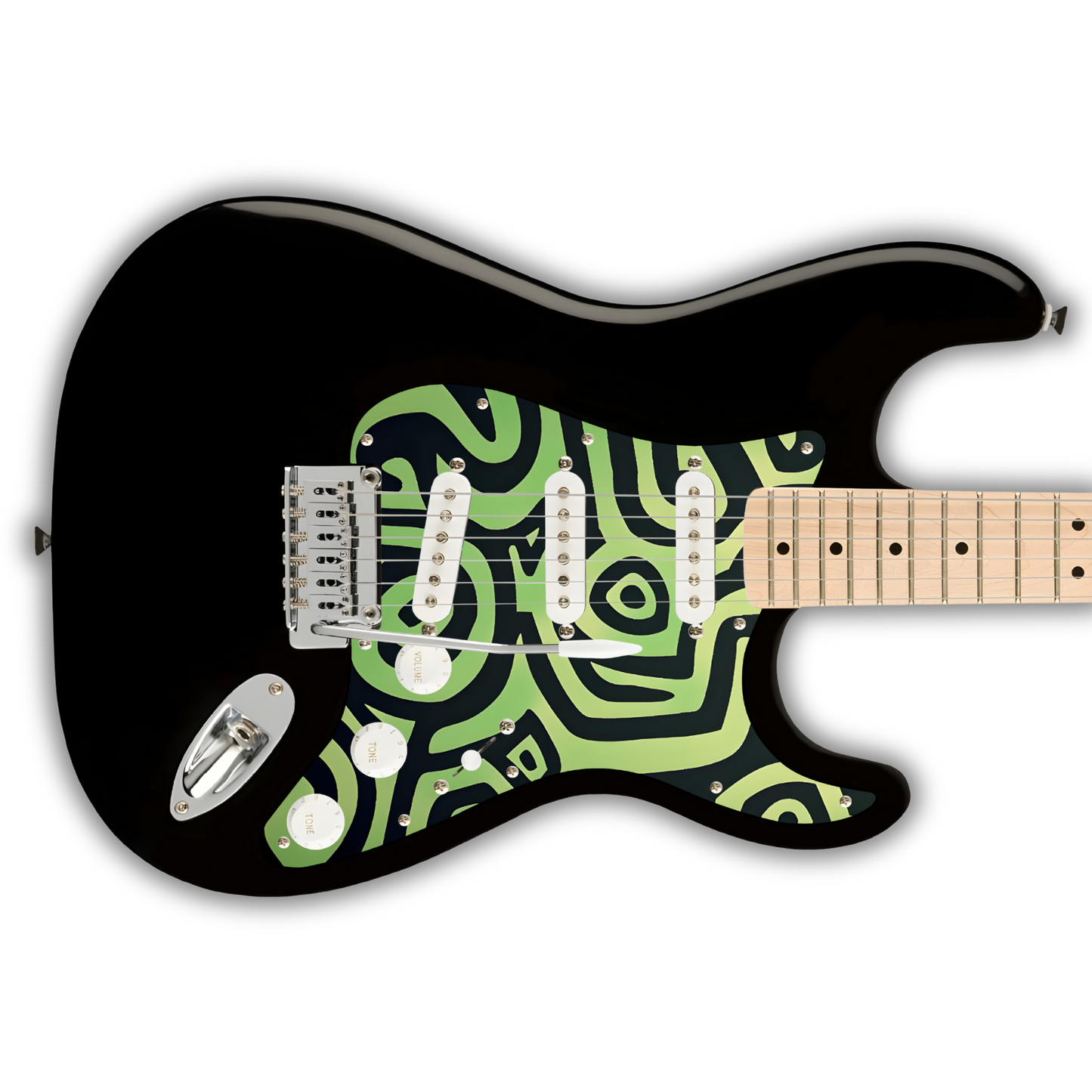 Tribal - Aperiodic Green & Black - Pickguard
