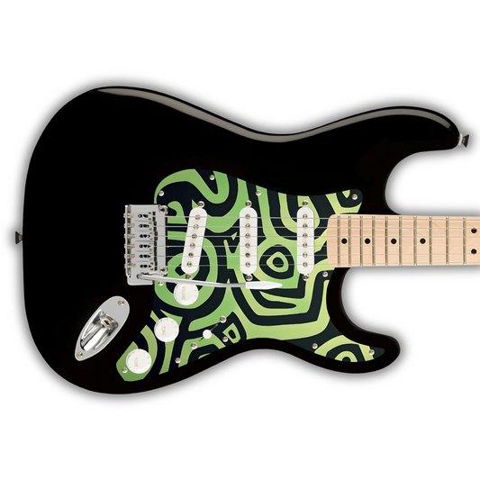 Tribal - Aperiodic Green & Black - Pickguard