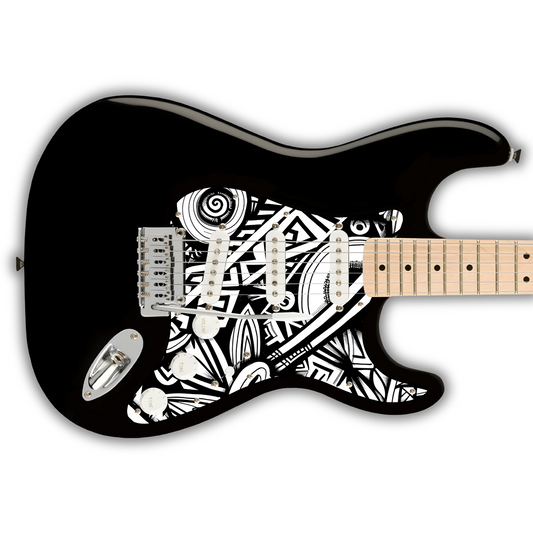 Black & White - Tribal - Pickguard