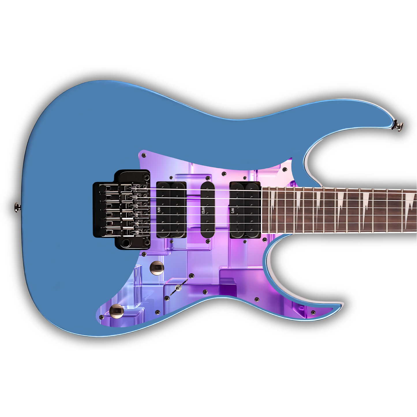 Geometric - 3D Cubes Pink - Pickguard