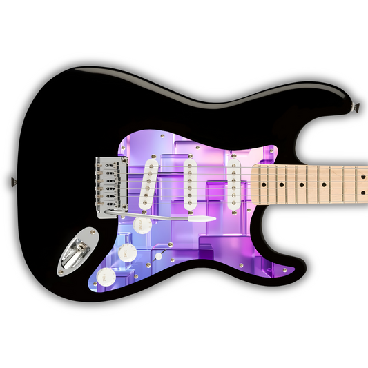 Geometric - 3D Cubes Pink - Pickguard