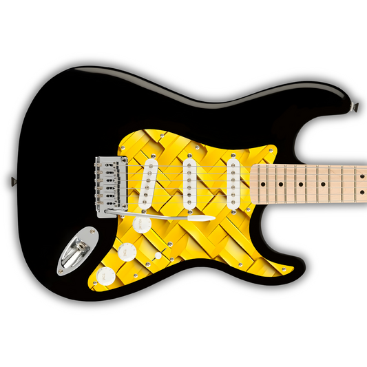 Geometric - 3D Texture Yellow - Pickguard