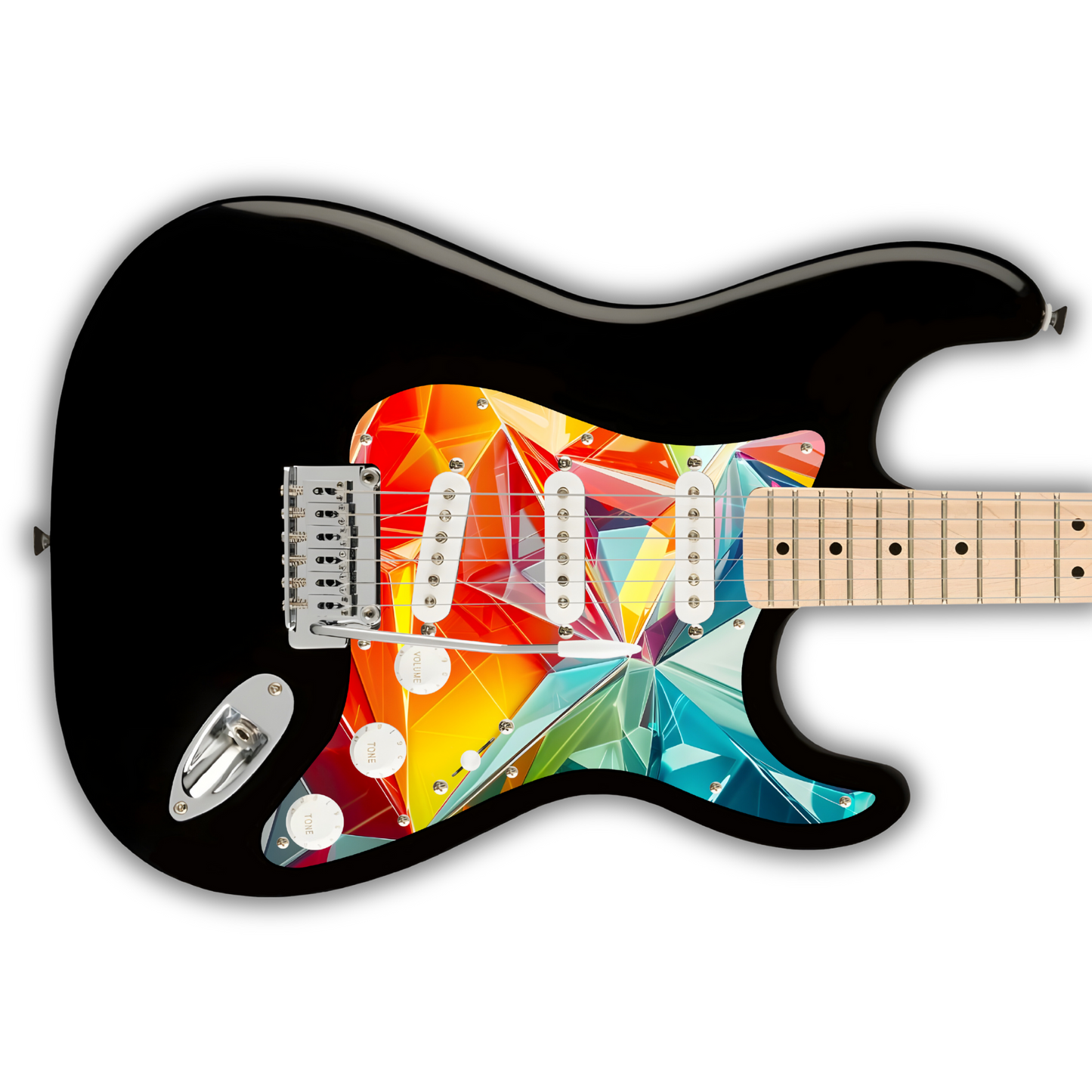 Geometric - Voronoi Rainbow - Pickguard