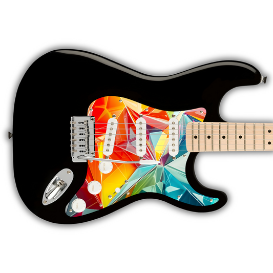 Geometric - Voronoi Rainbow - Pickguard