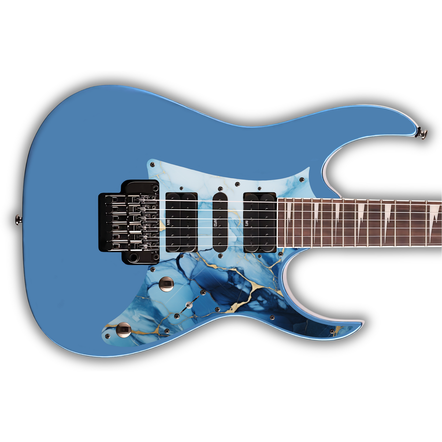 Marble - Blue & Gold - Pickguard