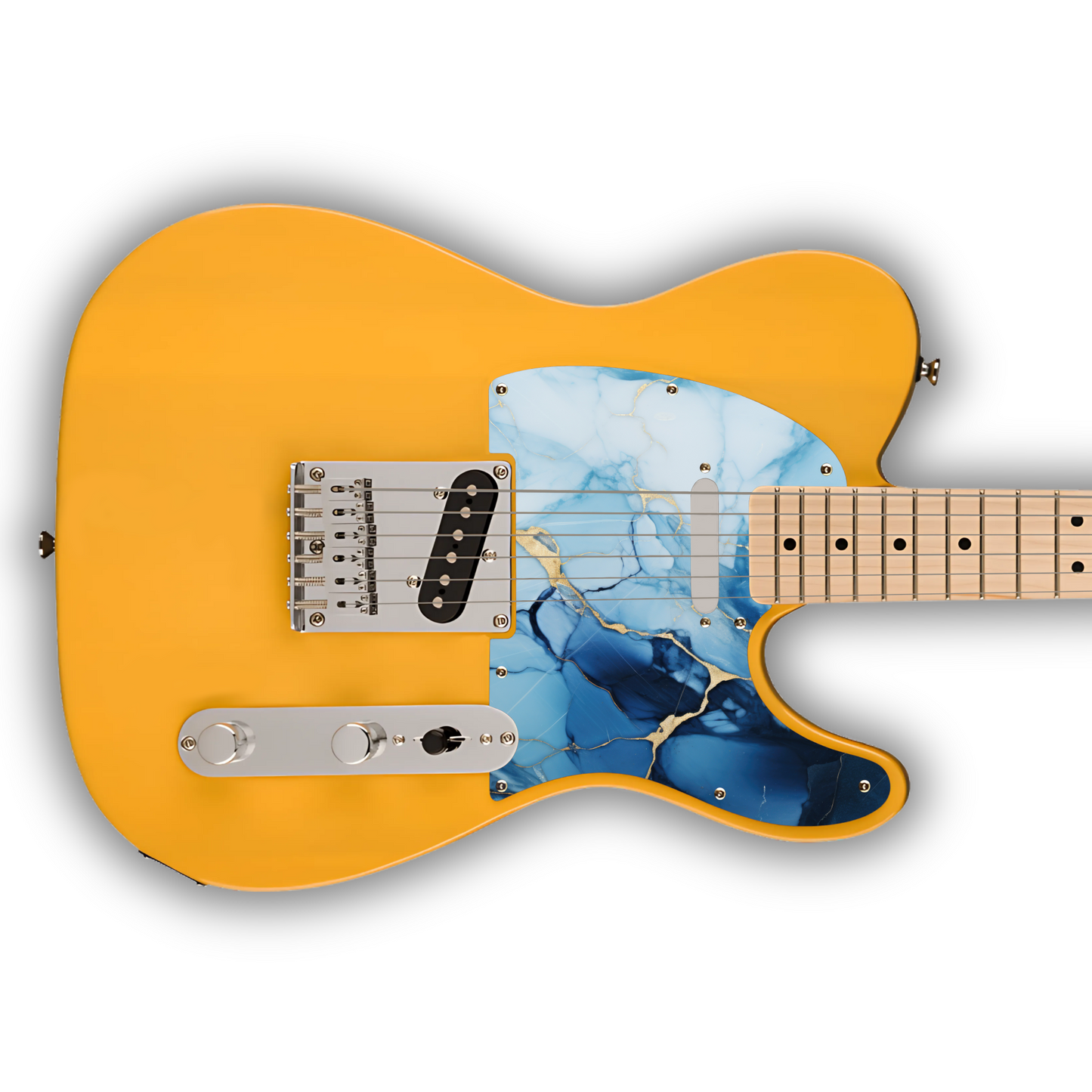 Marble - Blue & Gold - Pickguard