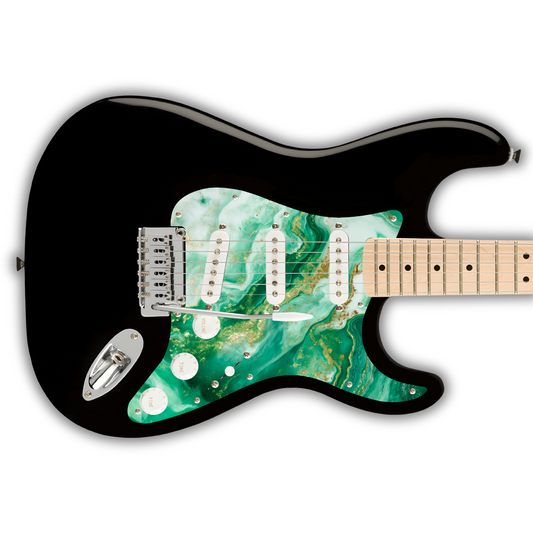Marble - Green White & Gold 1 - Pickguard
