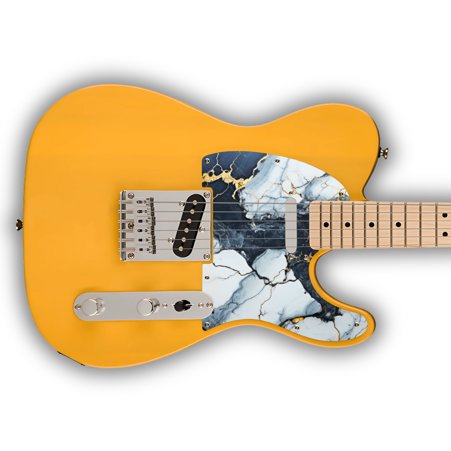 Marble - Grey, White & Gold - Pickguard