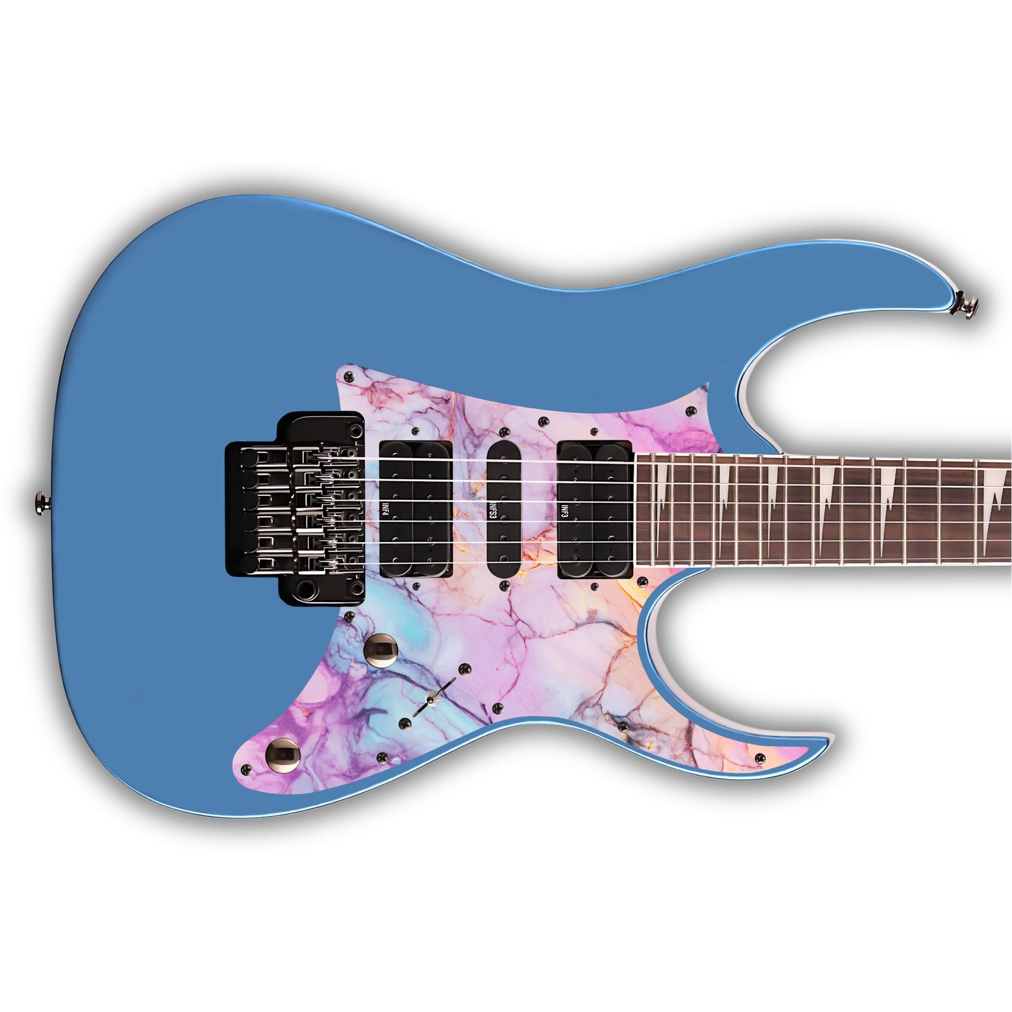 Marble - Purple, Blue White & Gold - Pickguard
