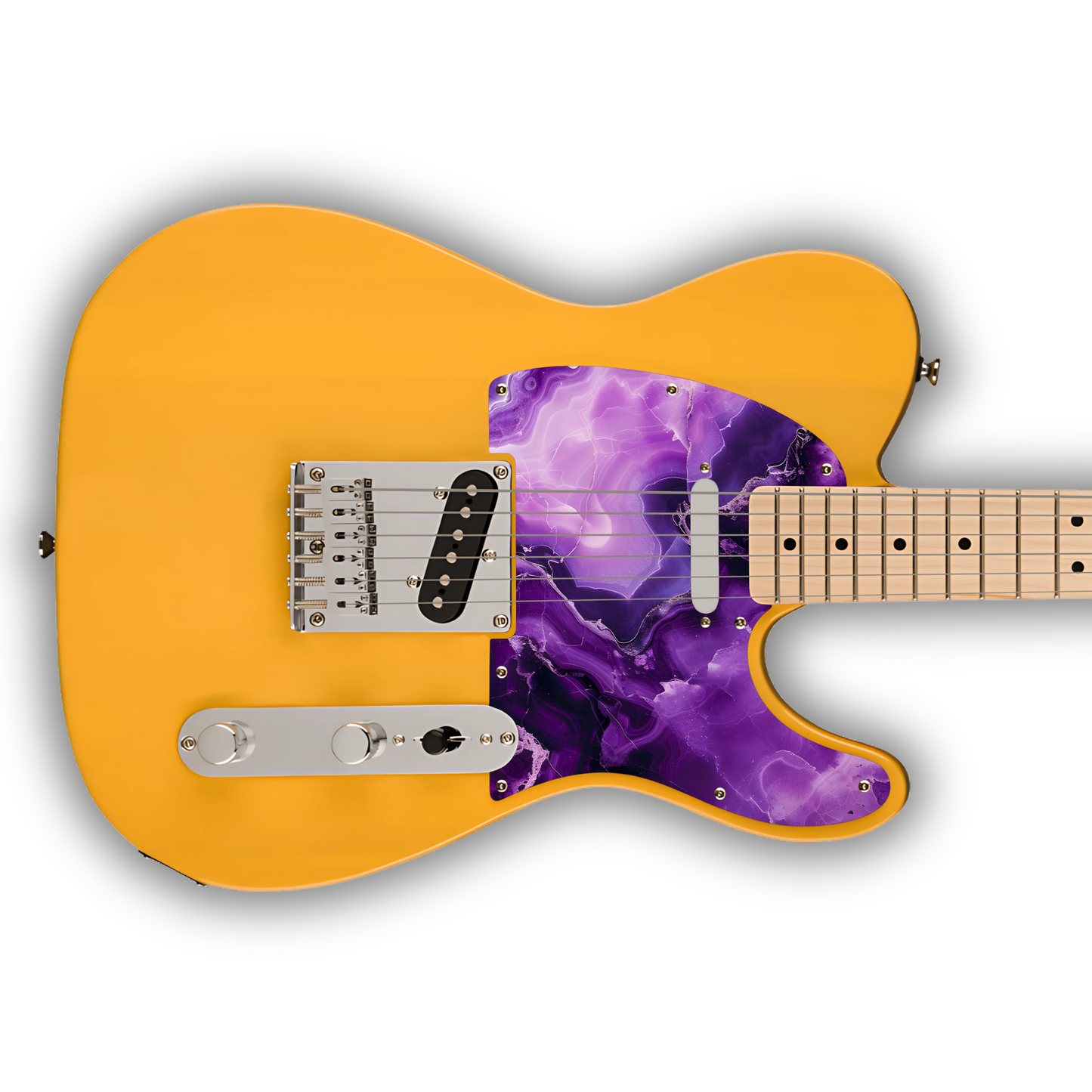 Marble - Purple & White - Pickguard