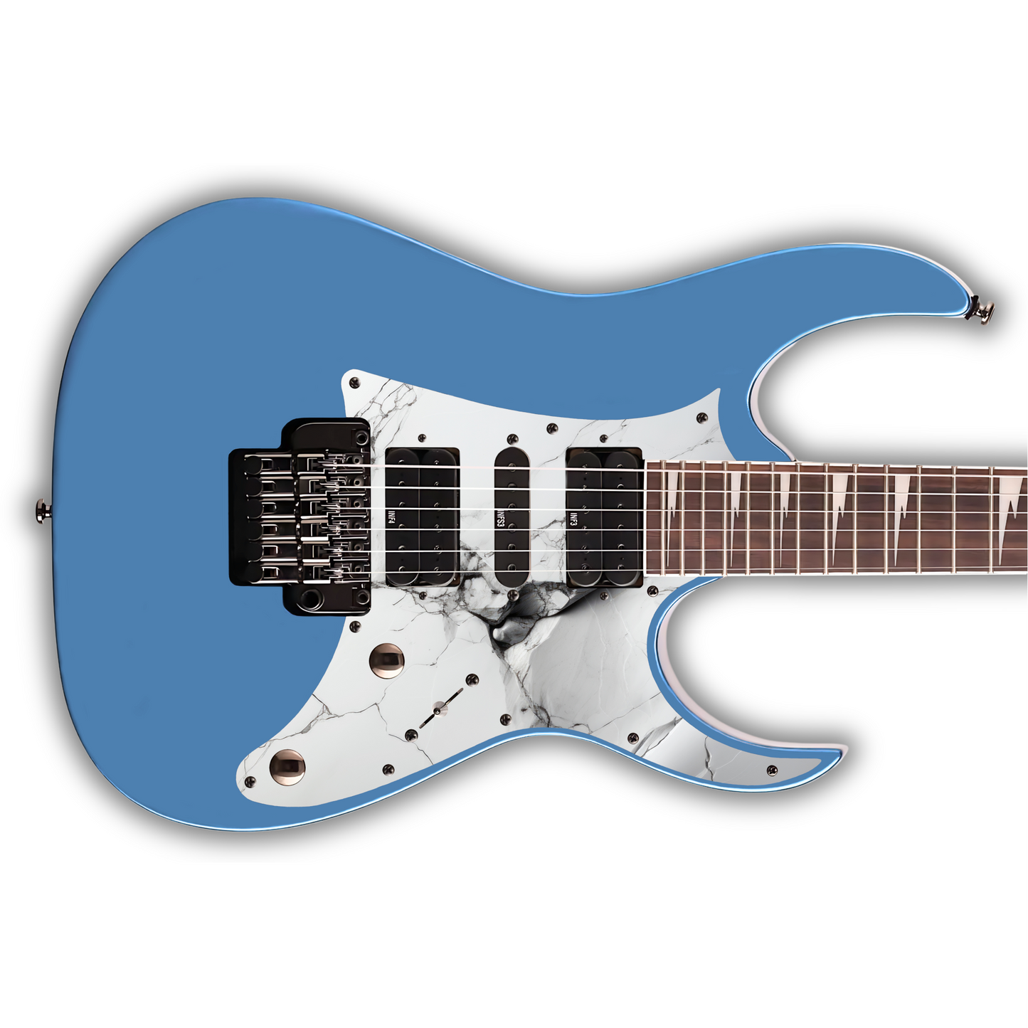 Marble - White & Black - Pickguard
