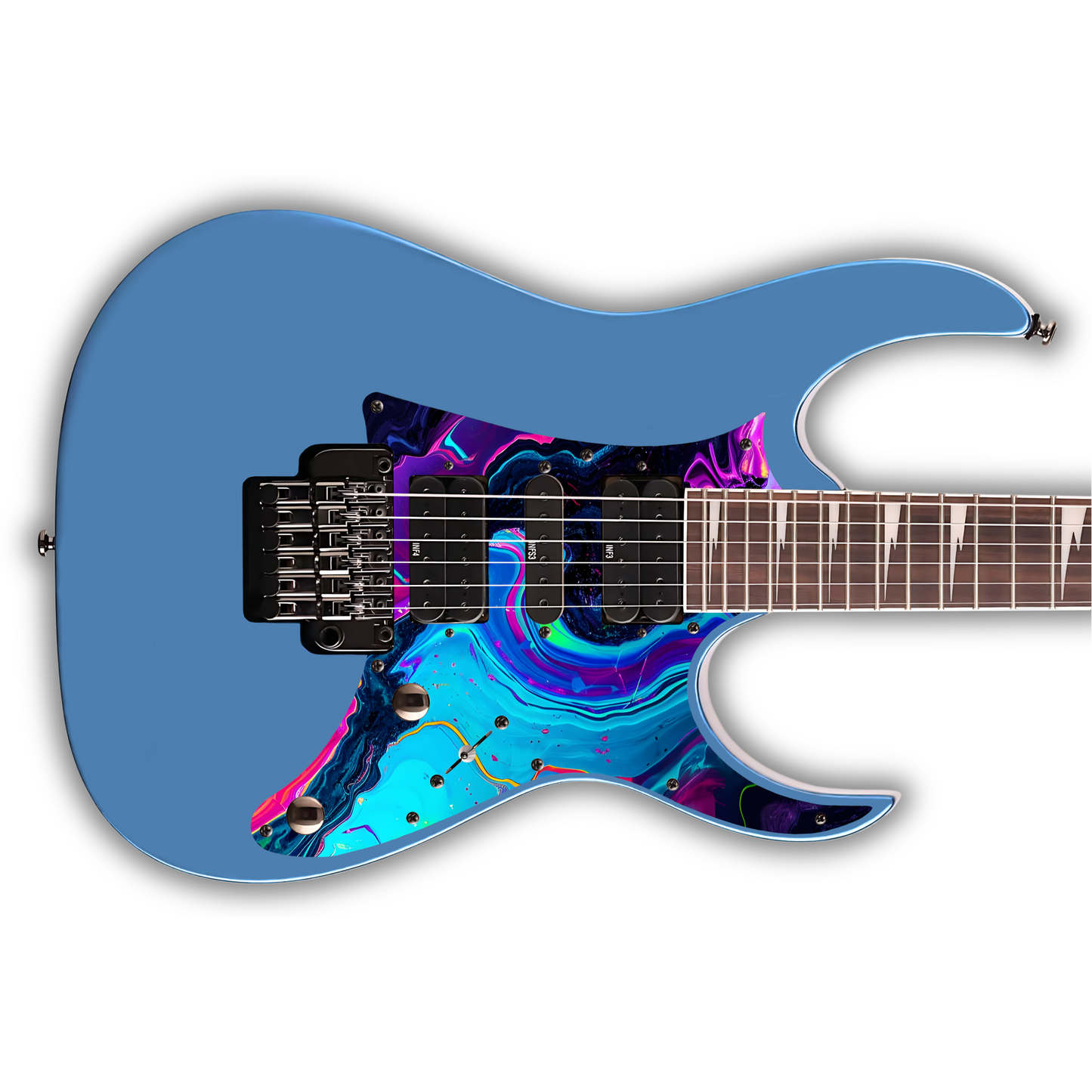 Swirls - Neon 1 - Pickguard