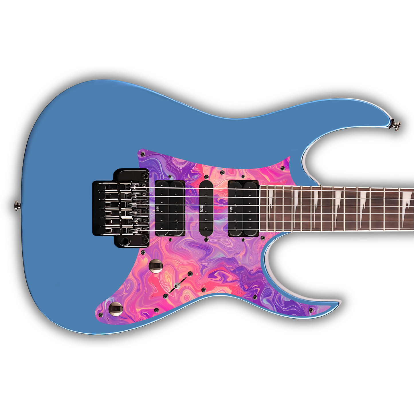 Swirls - Pink & Purple - Pickguard