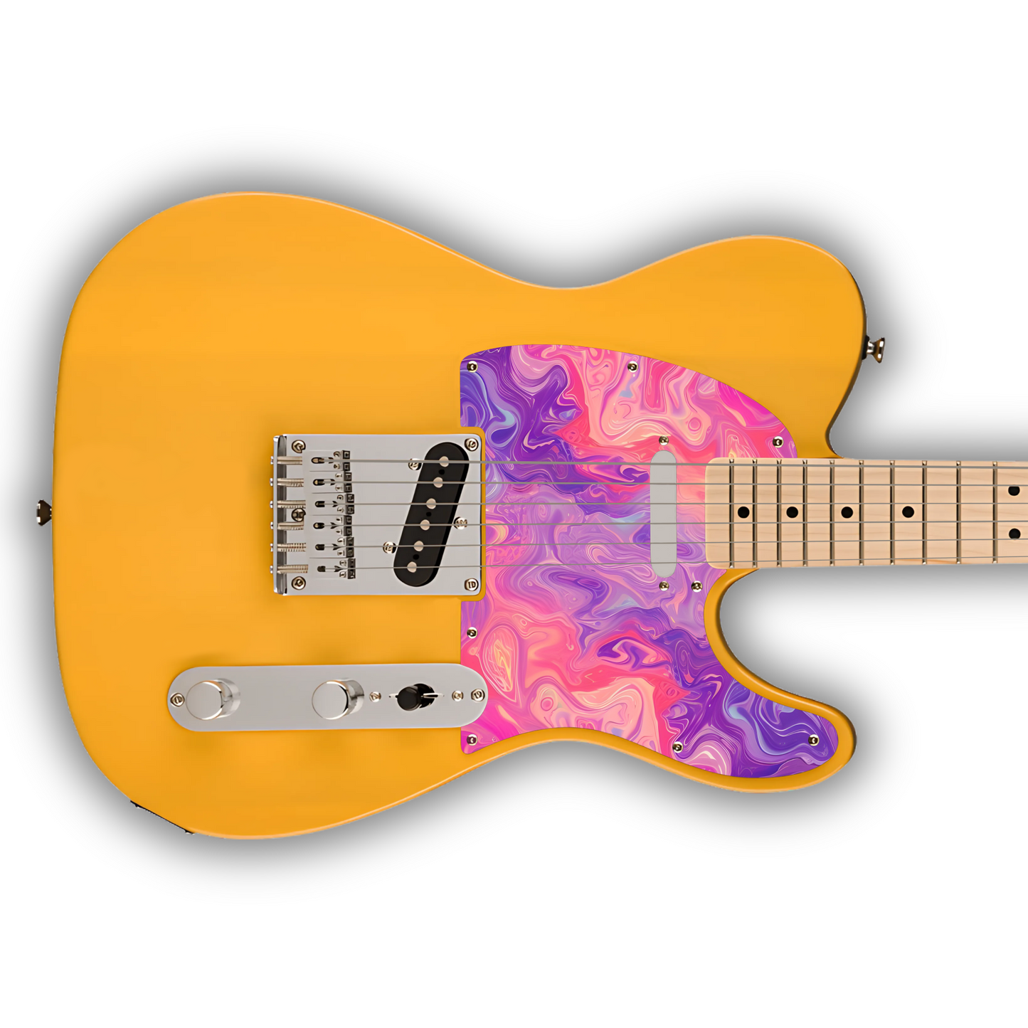 Swirls - Pink & Purple - Pickguard