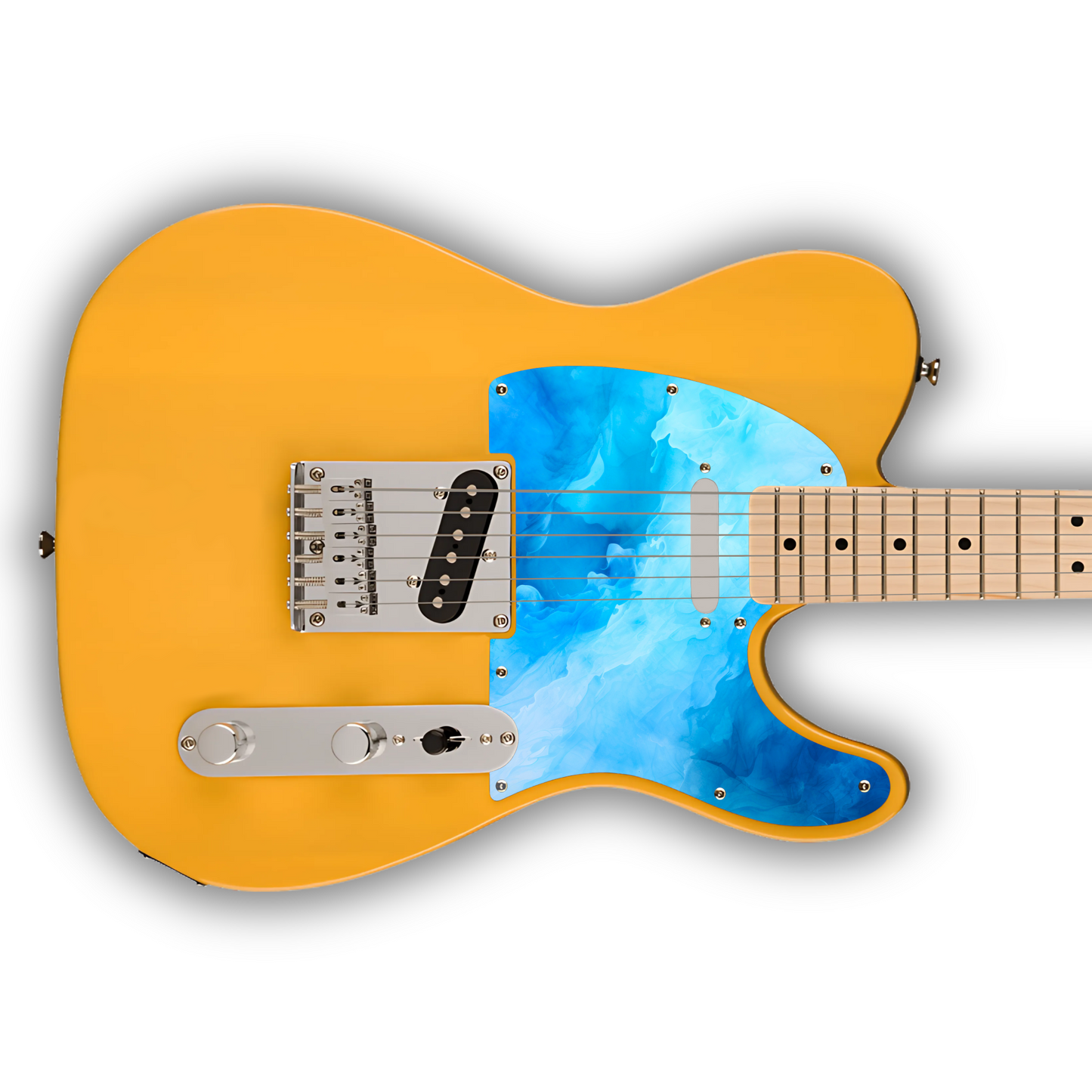Watercolour - Blue 1 - Pickguard