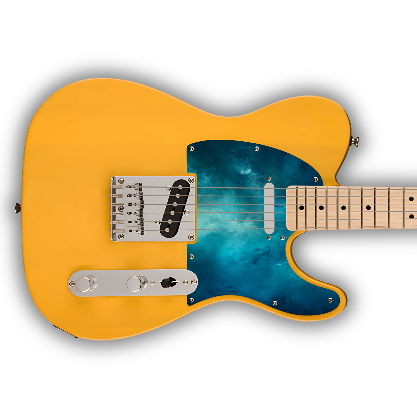Watercolour - Blue 2 - Pickguard