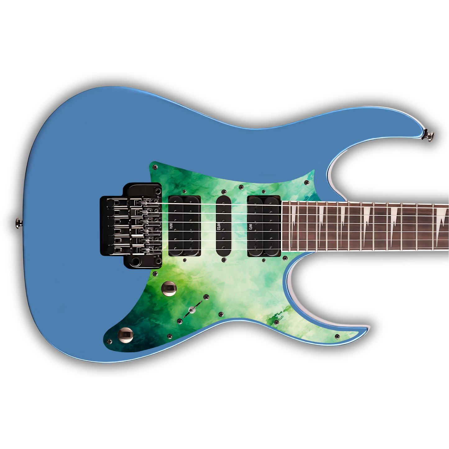 Watercolour - Green 2 - Pickguard