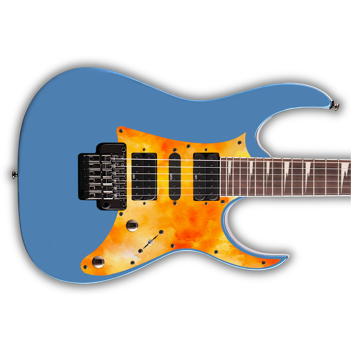 Watercolour - Orange - Pickguard