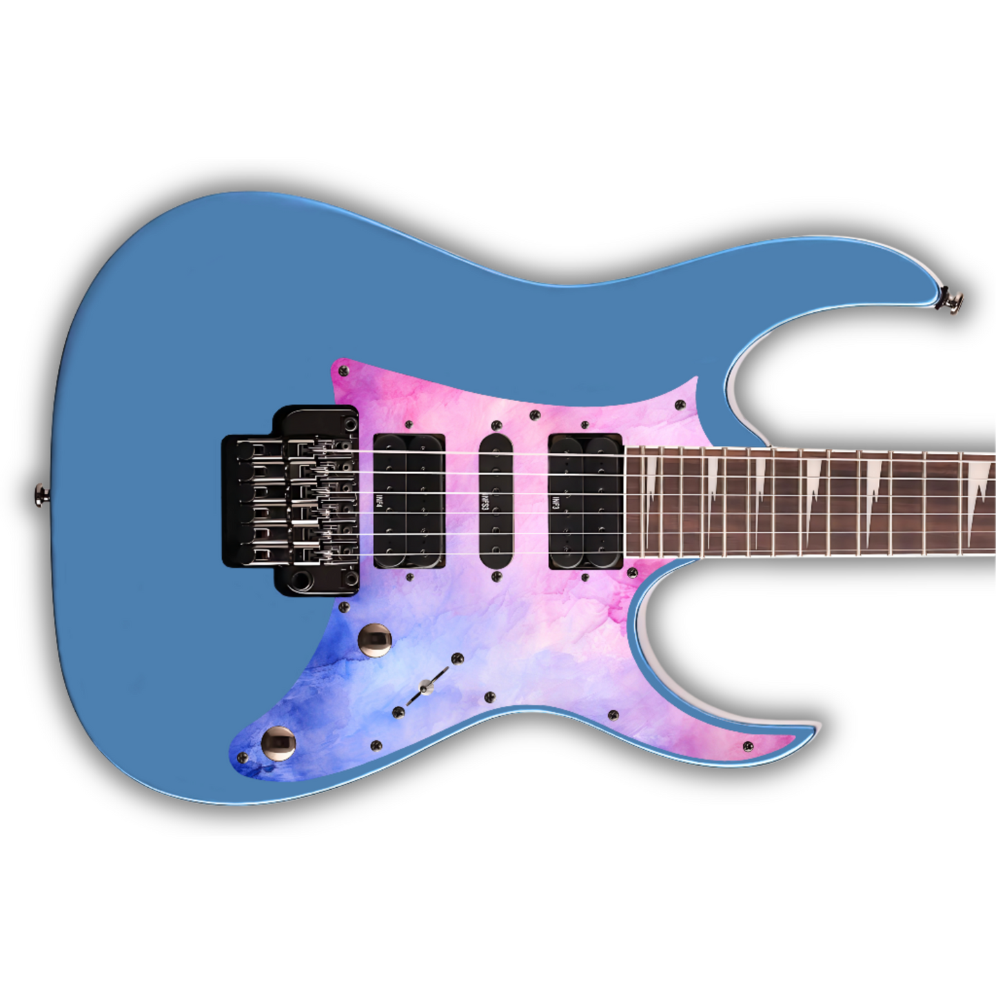 Watercolour - Pink & Blue - Pickguard
