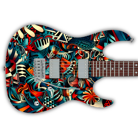 Tribal - Abstract 1 - Guitar Vinyl Wrap