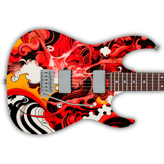 Tribal - Japan Inspired 1 - Guitar Vinyl Wrap