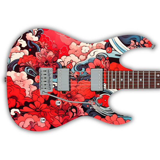 Tribal - Japan Inspired 2 - Guitar Vinyl Wrap
