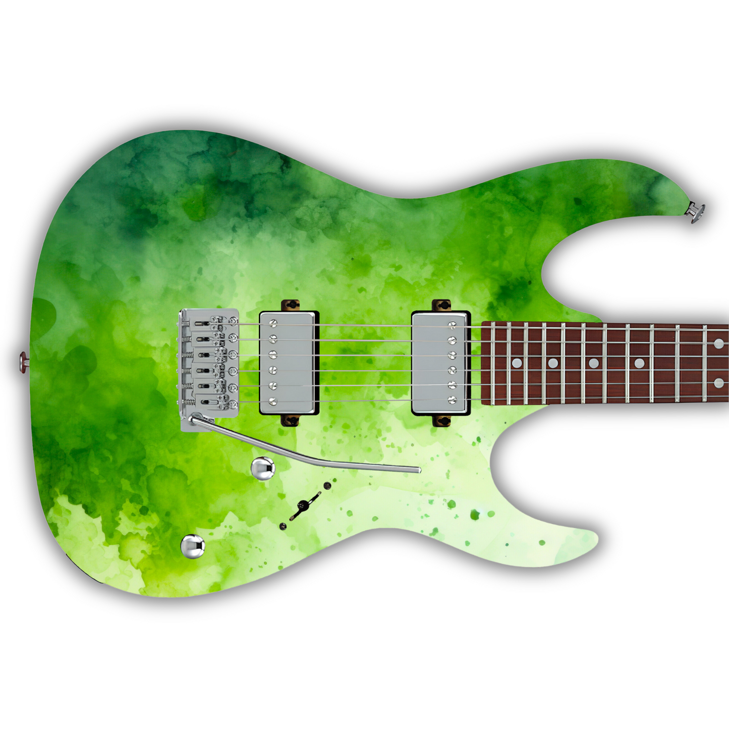 Watercolour - Green 1 - Guitar Vinyl Wrap