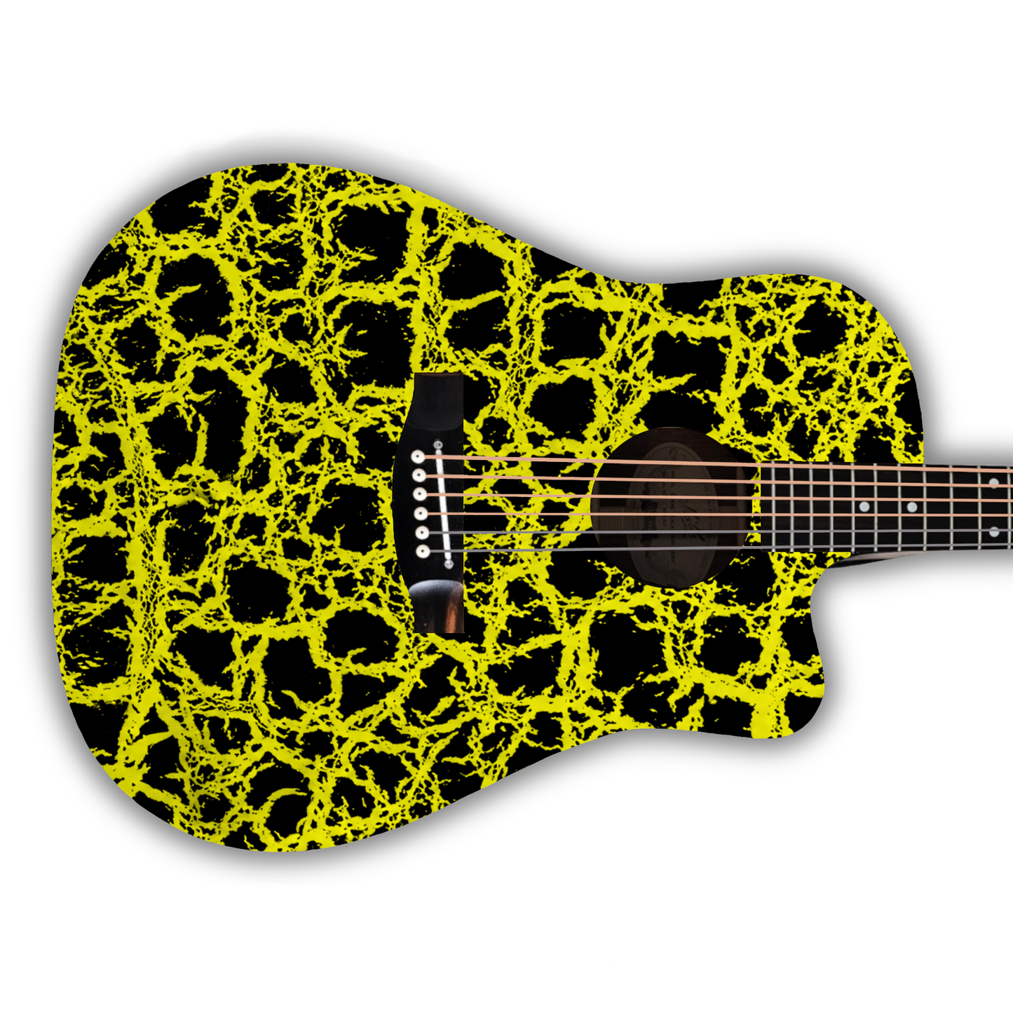 Crackle - Yellow - Guitar Vinyl Wrap