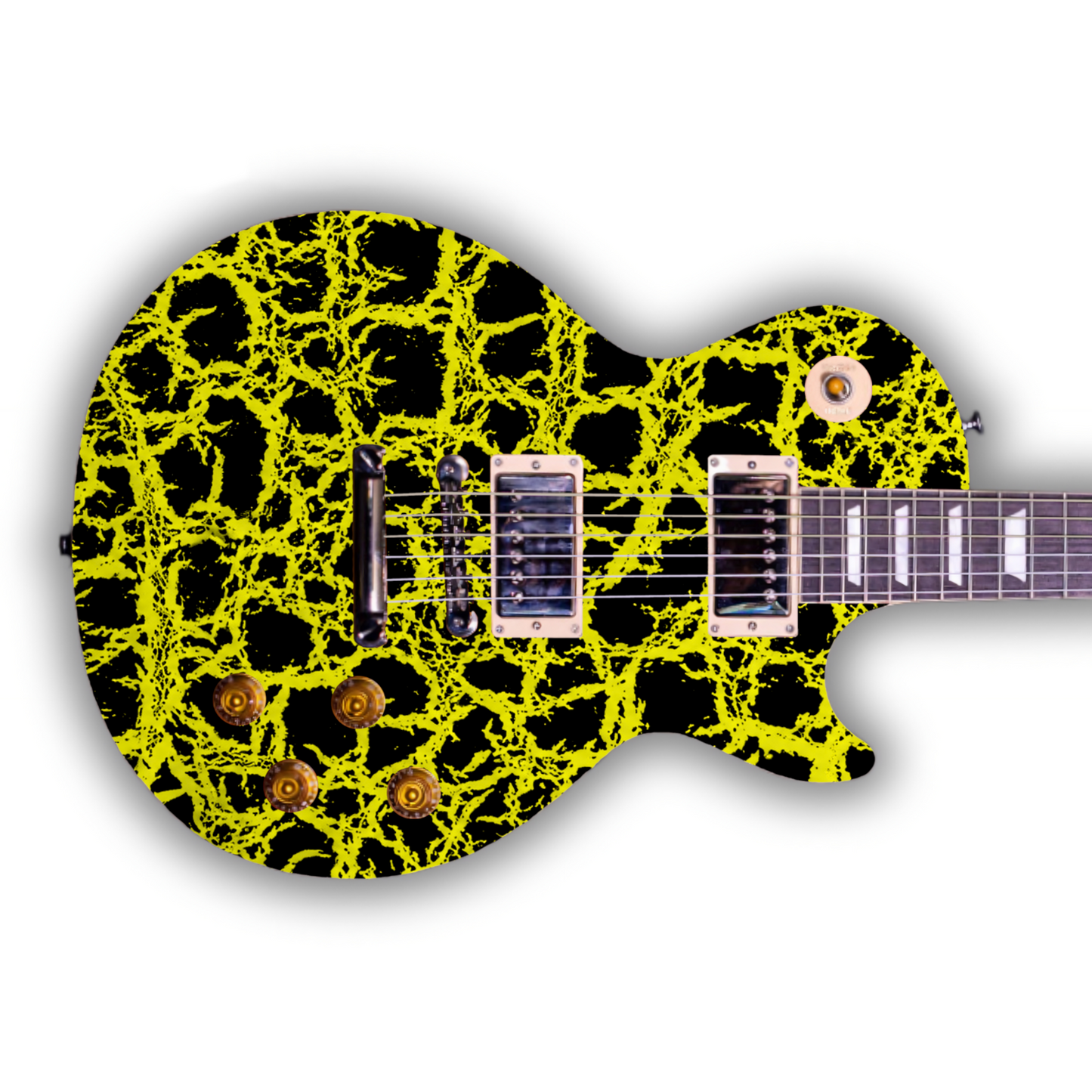 Crackle - Yellow - Guitar Vinyl Wrap