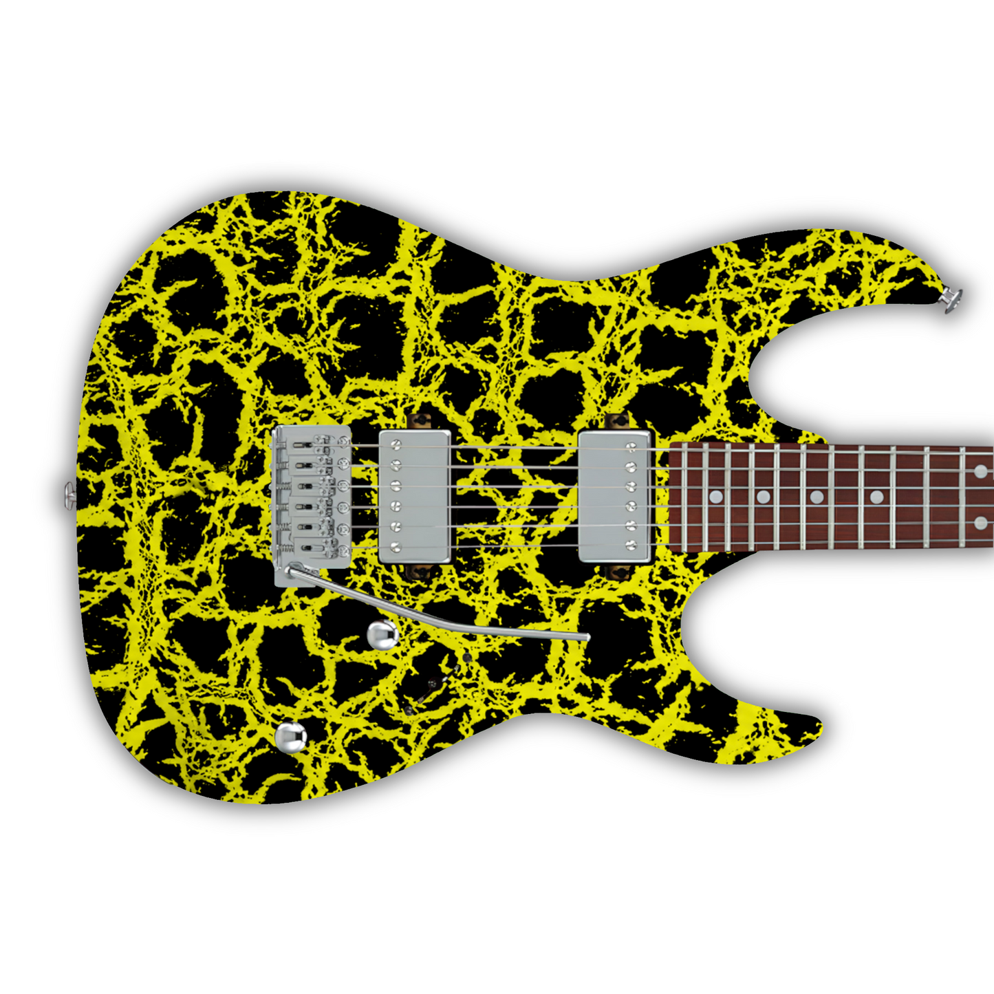 Crackle - Yellow - Guitar Vinyl Wrap