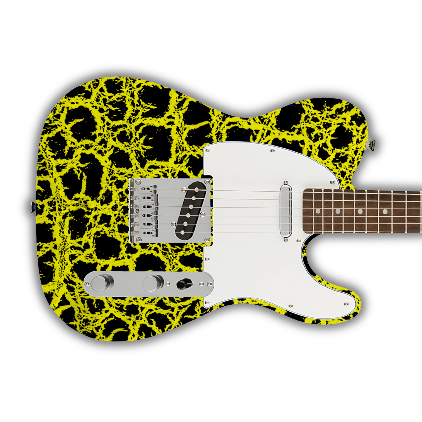 Crackle - Yellow - Guitar Vinyl Wrap