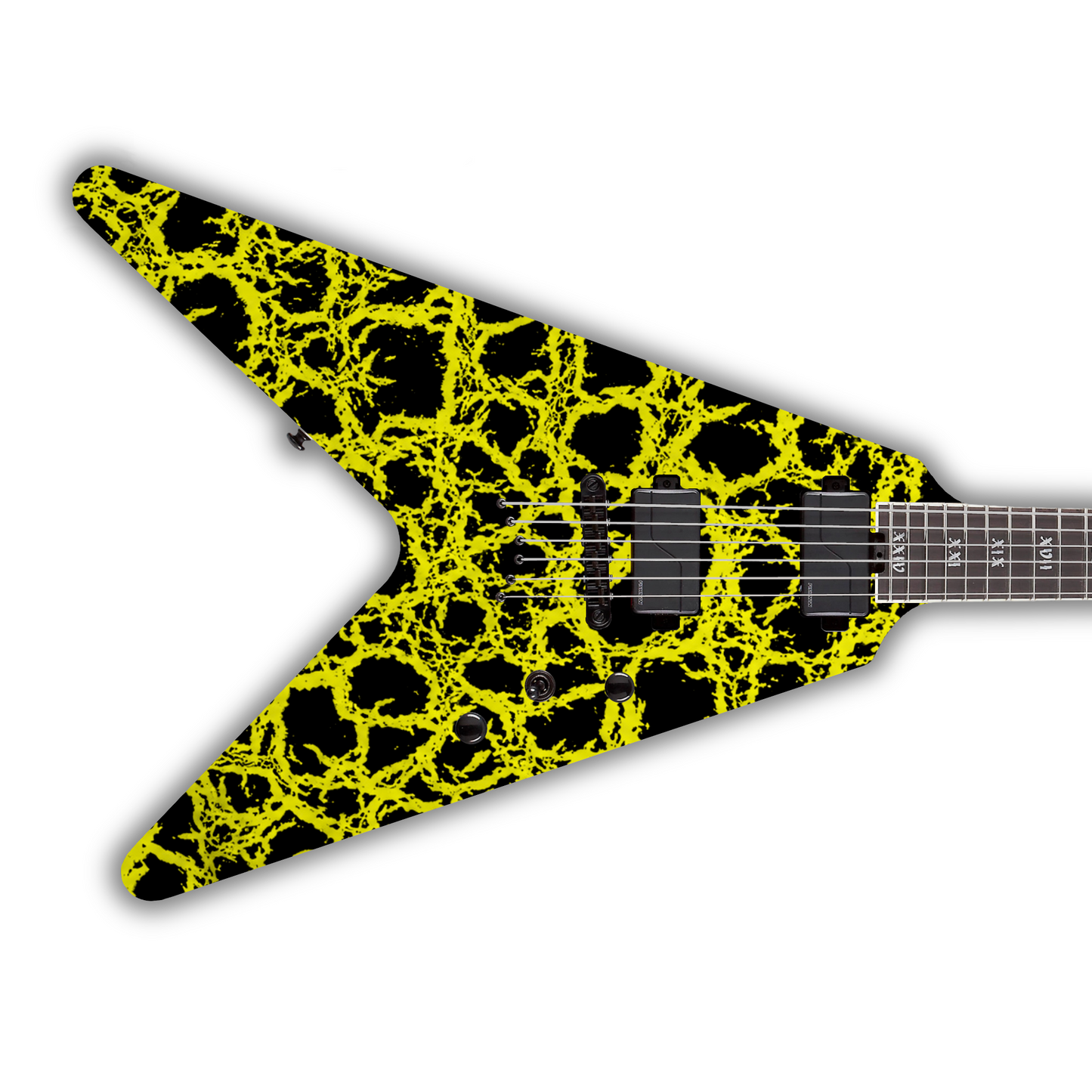 Crackle - Yellow - Guitar Vinyl Wrap